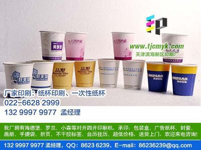 天津港保税区纸杯印刷 专业广告定制解决方案